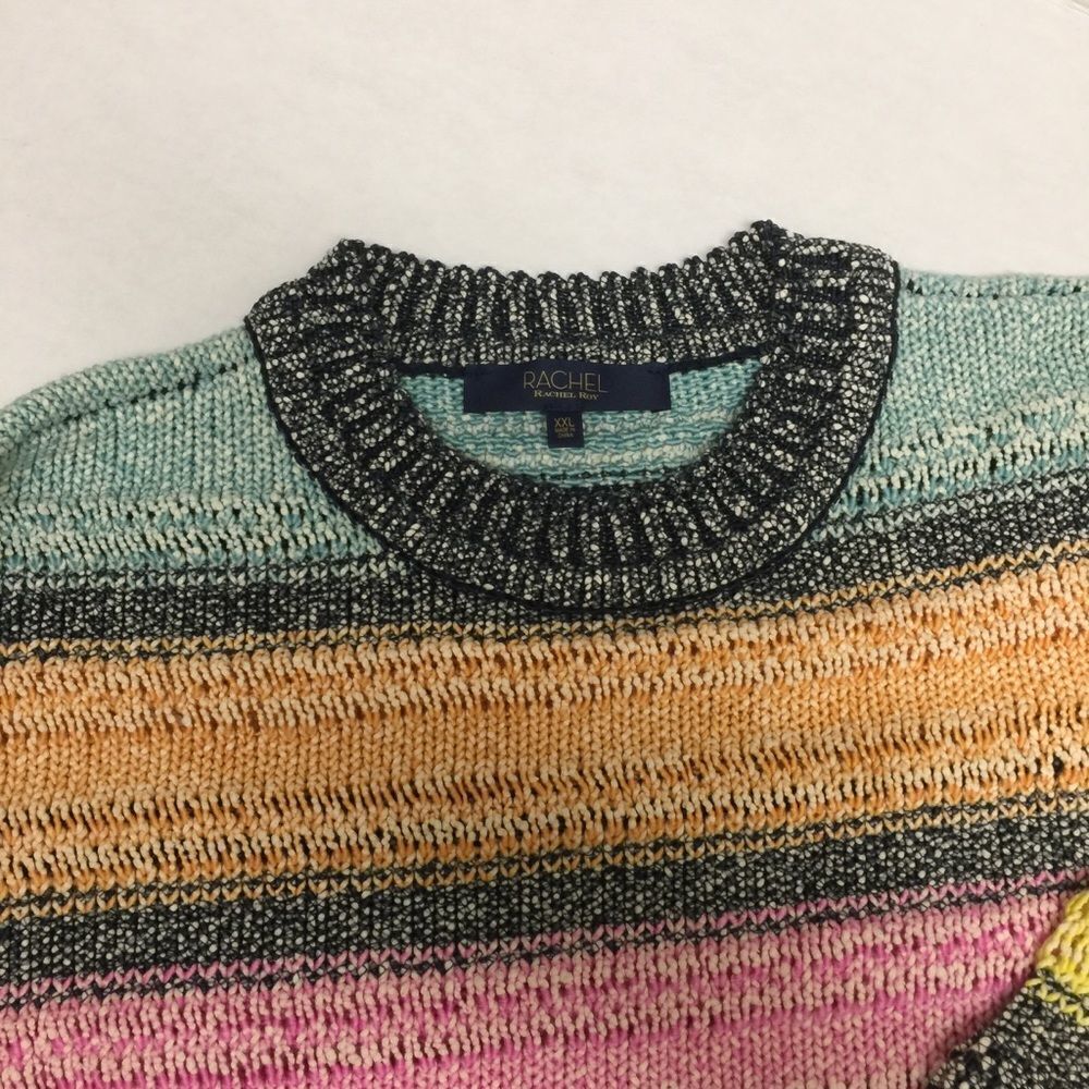NWT Rachel Rachel Roy Kai Striped Dolman Long Sleeve Sweater Women's Sz. XXL New